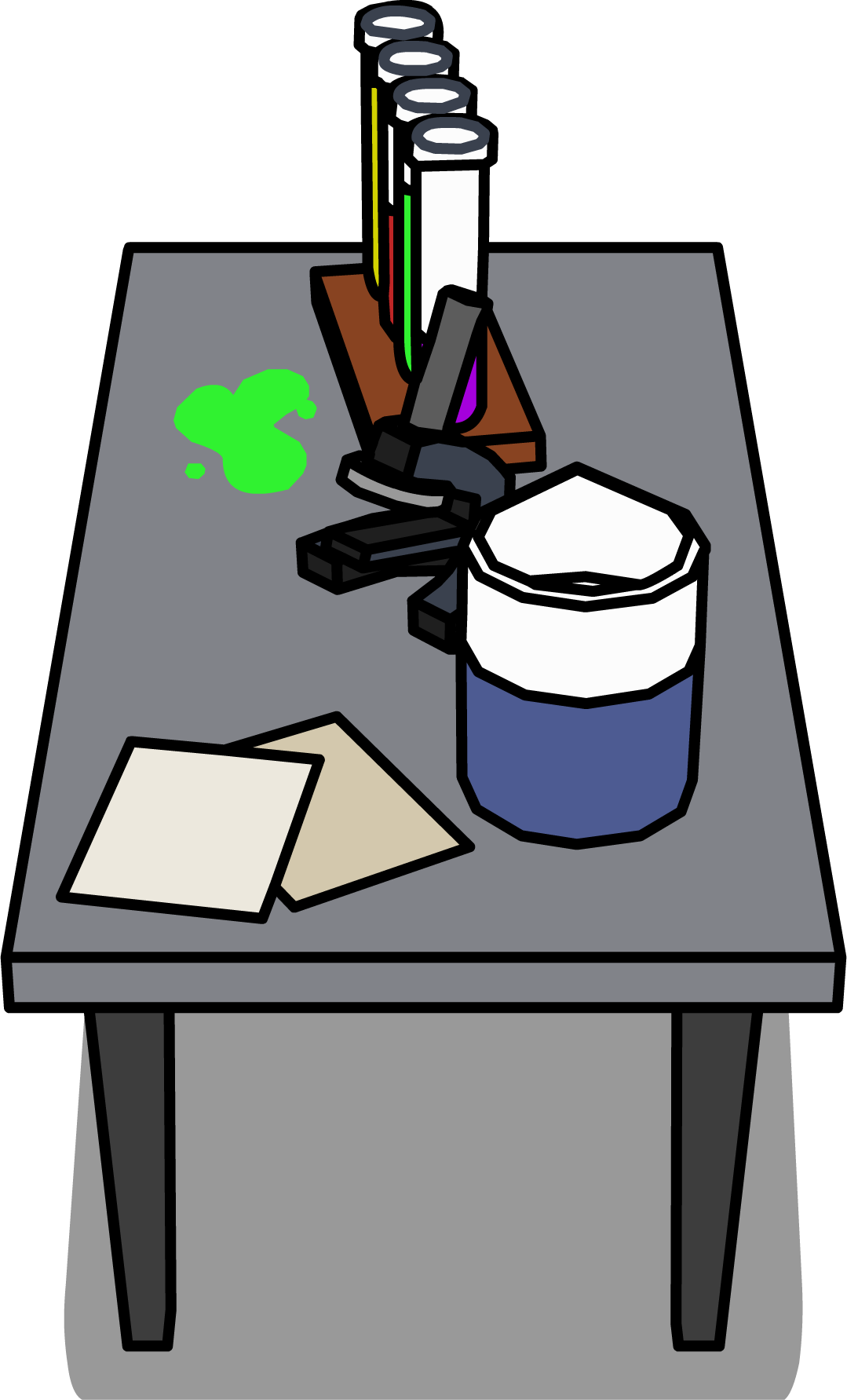 Laboratory Desk Sprite 003 - Laboratory (1079x1783)