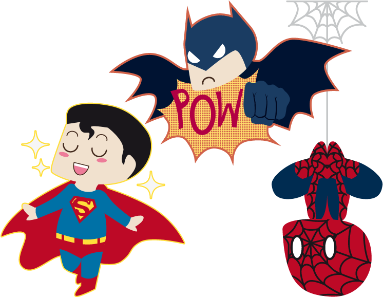 Tiny Superheroes By Pandablubb - Superhero (800x600)
