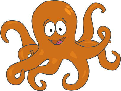 Octopus Clipart Volcano - Octopus (640x480)