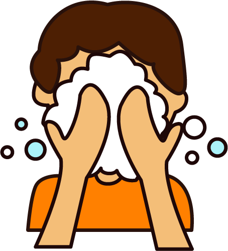 Wash Your Face Clipart (454x500)