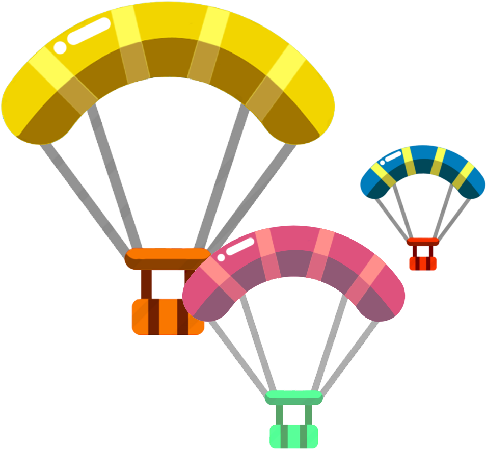 A Parachute - - Graphic Design (964x893)