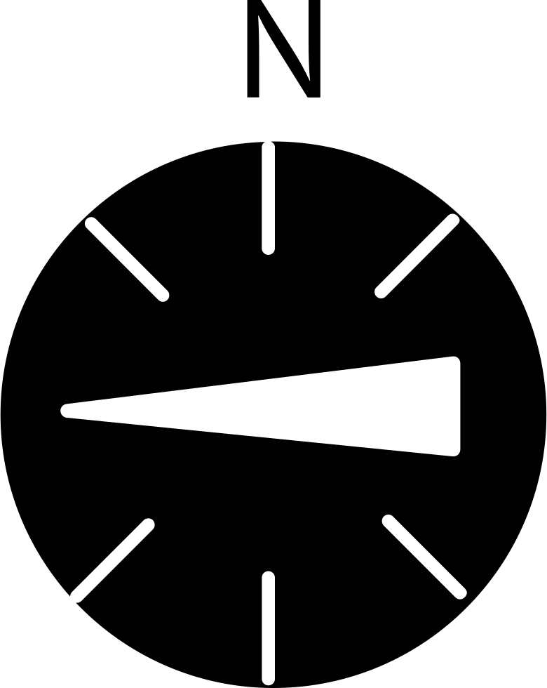 Compass Pointing West Comments - Follow The White Rabbit (780x980)