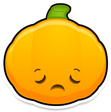 Pumpkinmoji Reallysad Medium@3x - Portable Network Graphics (408x408)