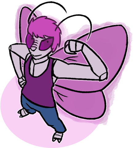 Hawkmoth - “ - Cartoon (500x500)