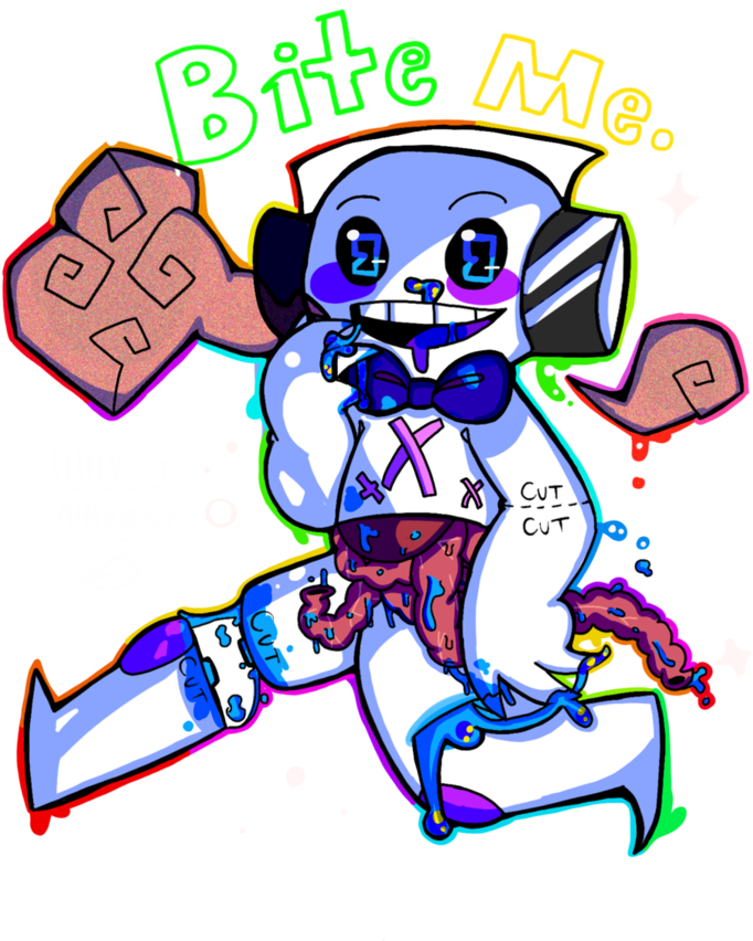 Bite Me - Cartoon (774x1032)
