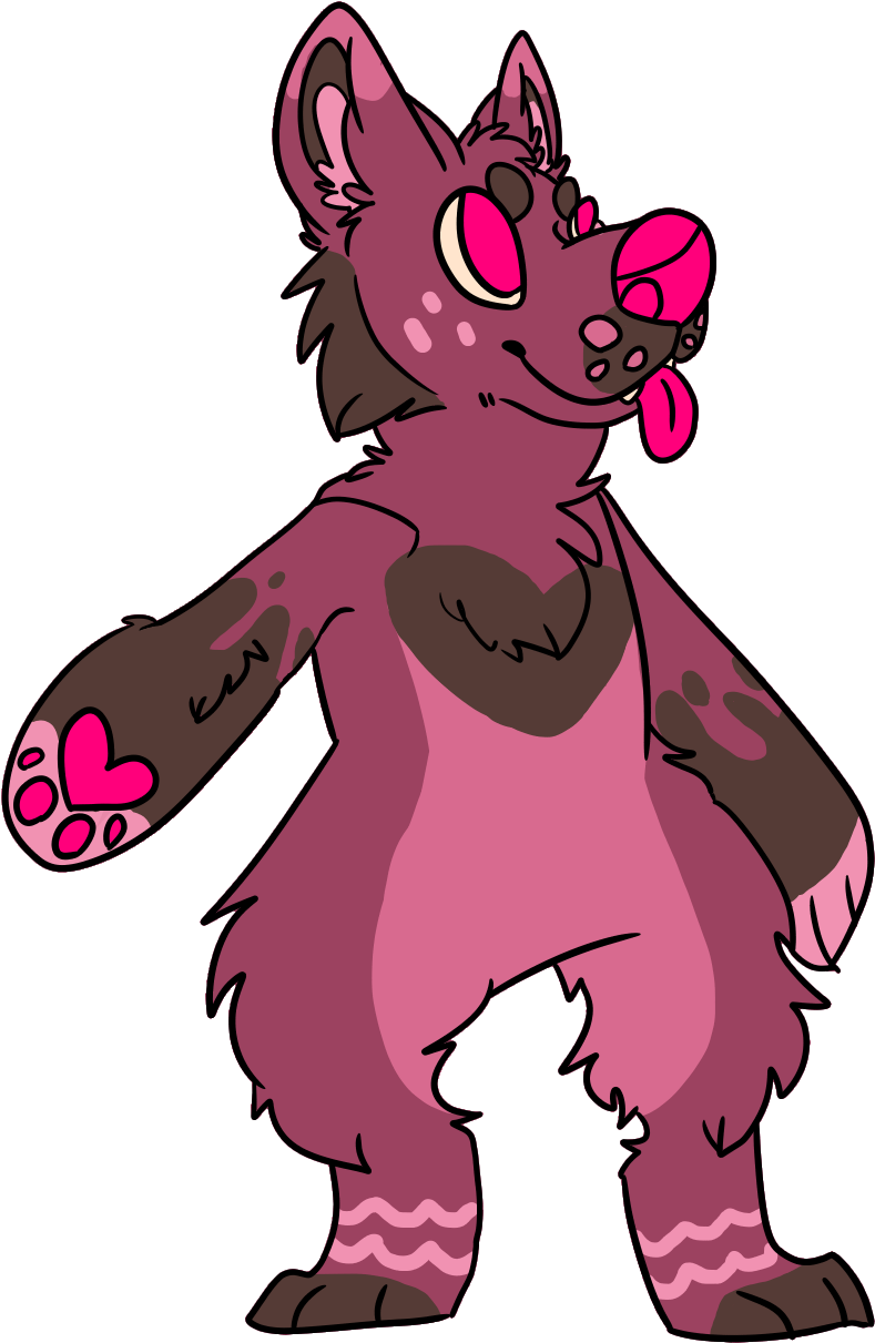Choco Raspberry Pup - Cartoon (860x1257)