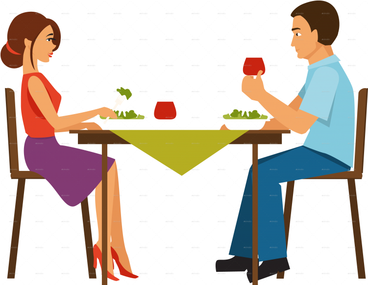 Dinner Couple Clipart (4236x3283)