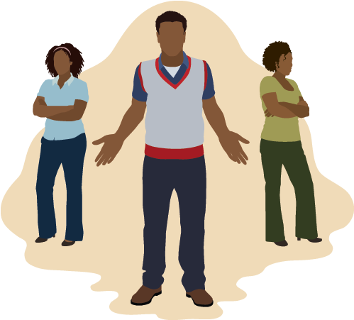 Black Man Polygamy Cartoons (800x450)