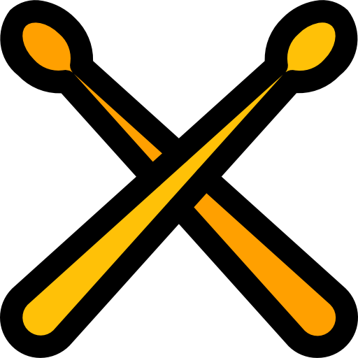 Drumsticks Free Icon - บริษัท แอ ม พา เซ็ ท ประเทศไทย จํา กัด (512x512)