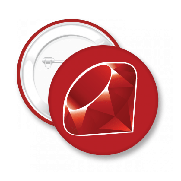 Ruby Programming Language Logo 3 By Billy - Ruby On Rails (600x600)