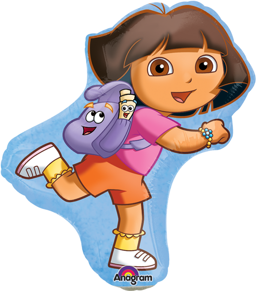 Dora Exploring - (airfill Only) Dora The Explorer Balloon Exploring (600x600)