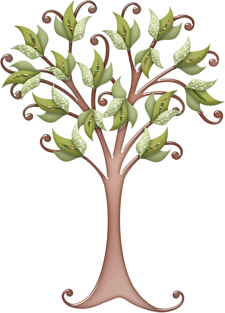 Trees ‿✿⁀°••○ - Scrapbooked Tree (735x1024)