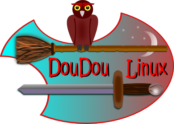 Geek Doudou Linux Doudoulinux Buho Black White Line - Owl (555x396)