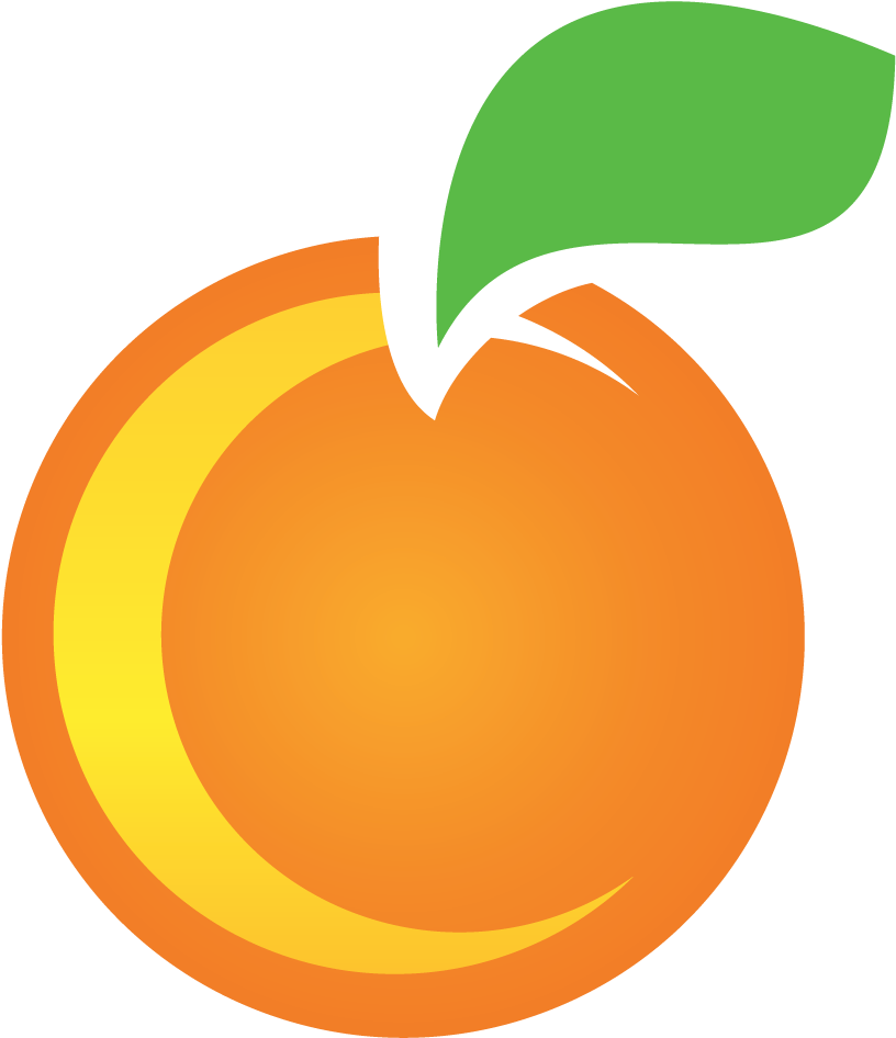   Orange With A Leaf (1000x1168)