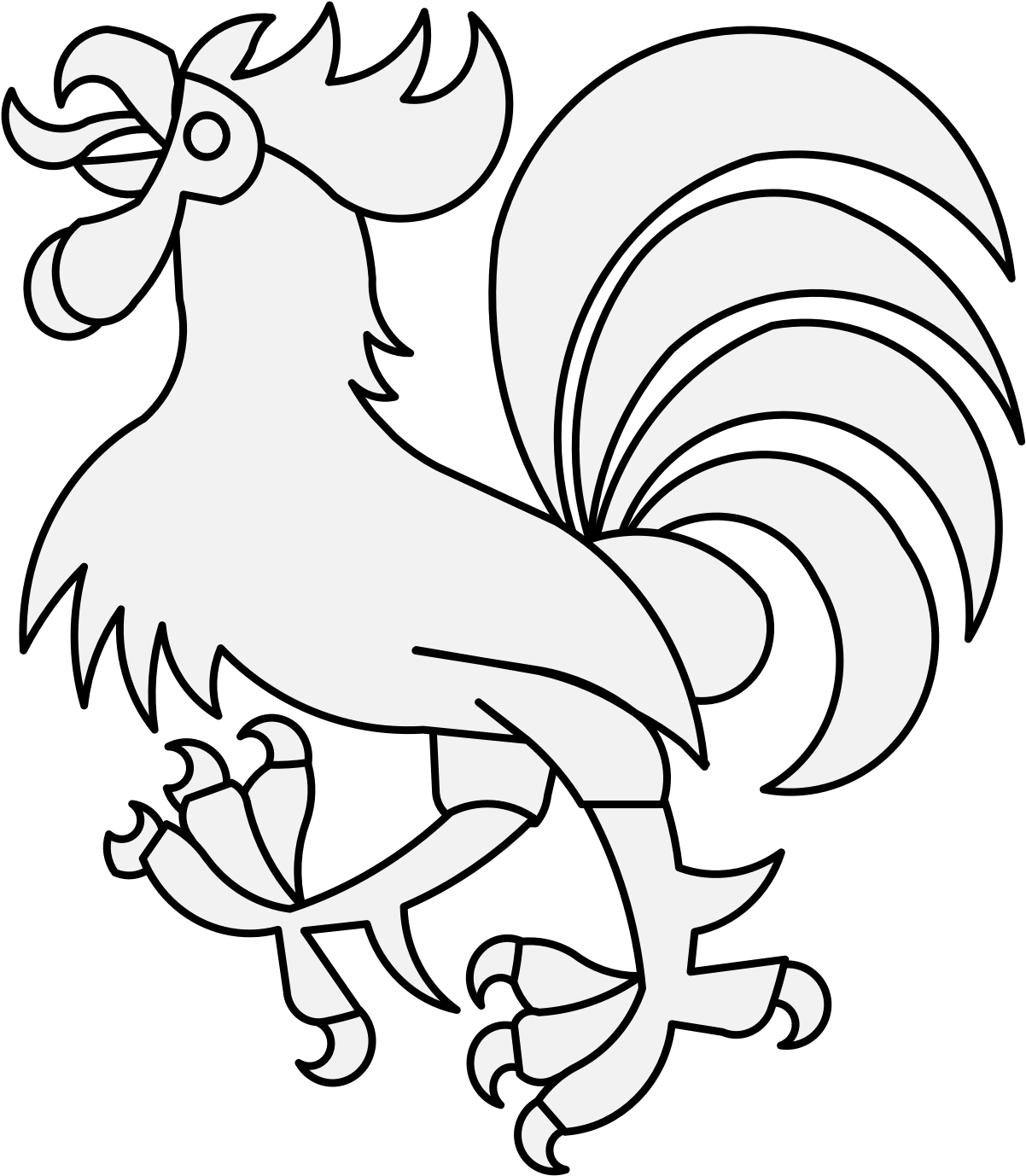 Cock - Rooster (1218x1387)