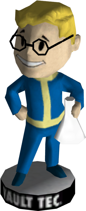 Vault Boy Bobblehead Science (450x1000)