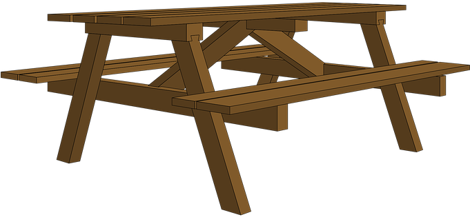 Mesa - Picnic Table Transparent Background (680x340)