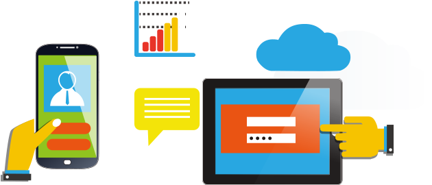 Technology Flat Design High Tech Service - Smartphone (760x402)