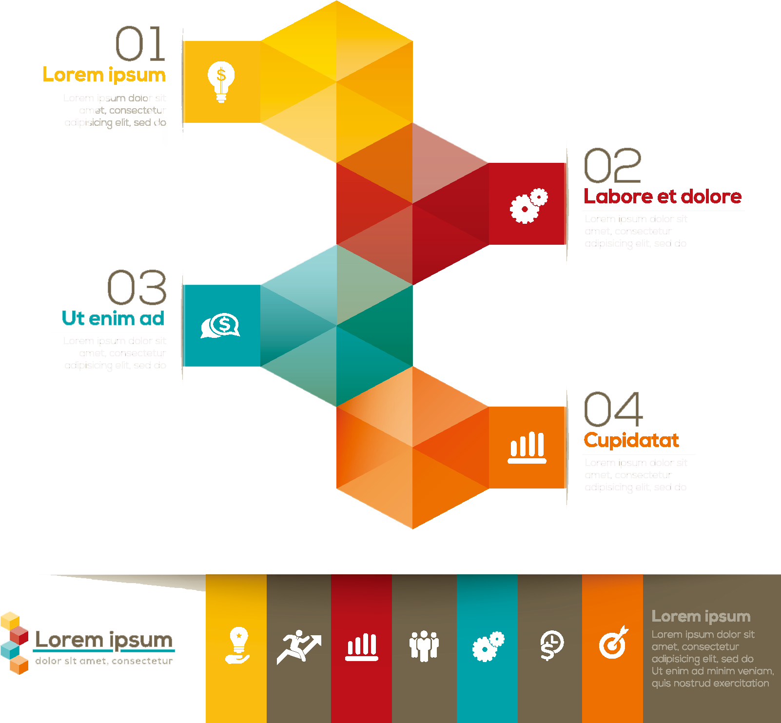 Page Layout Flat Design Infographic - Infographic Pattern (1667x1667)
