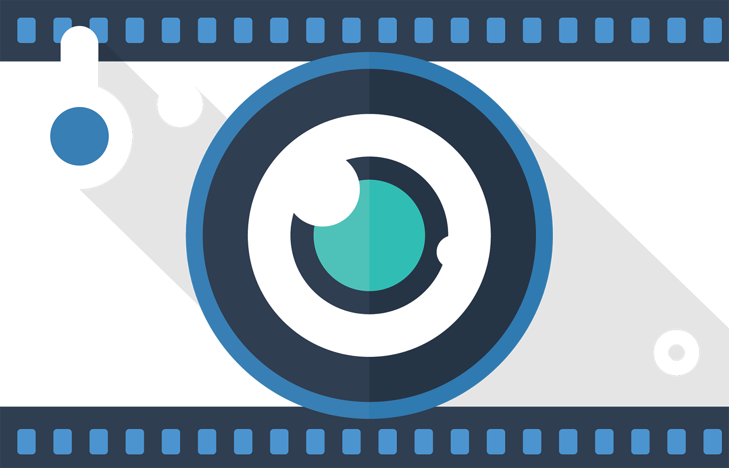 Cute Vector Camera Image - Circle (1500x963)
