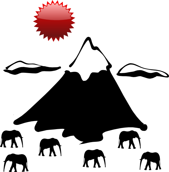 Mountain Clip Art (588x598)
