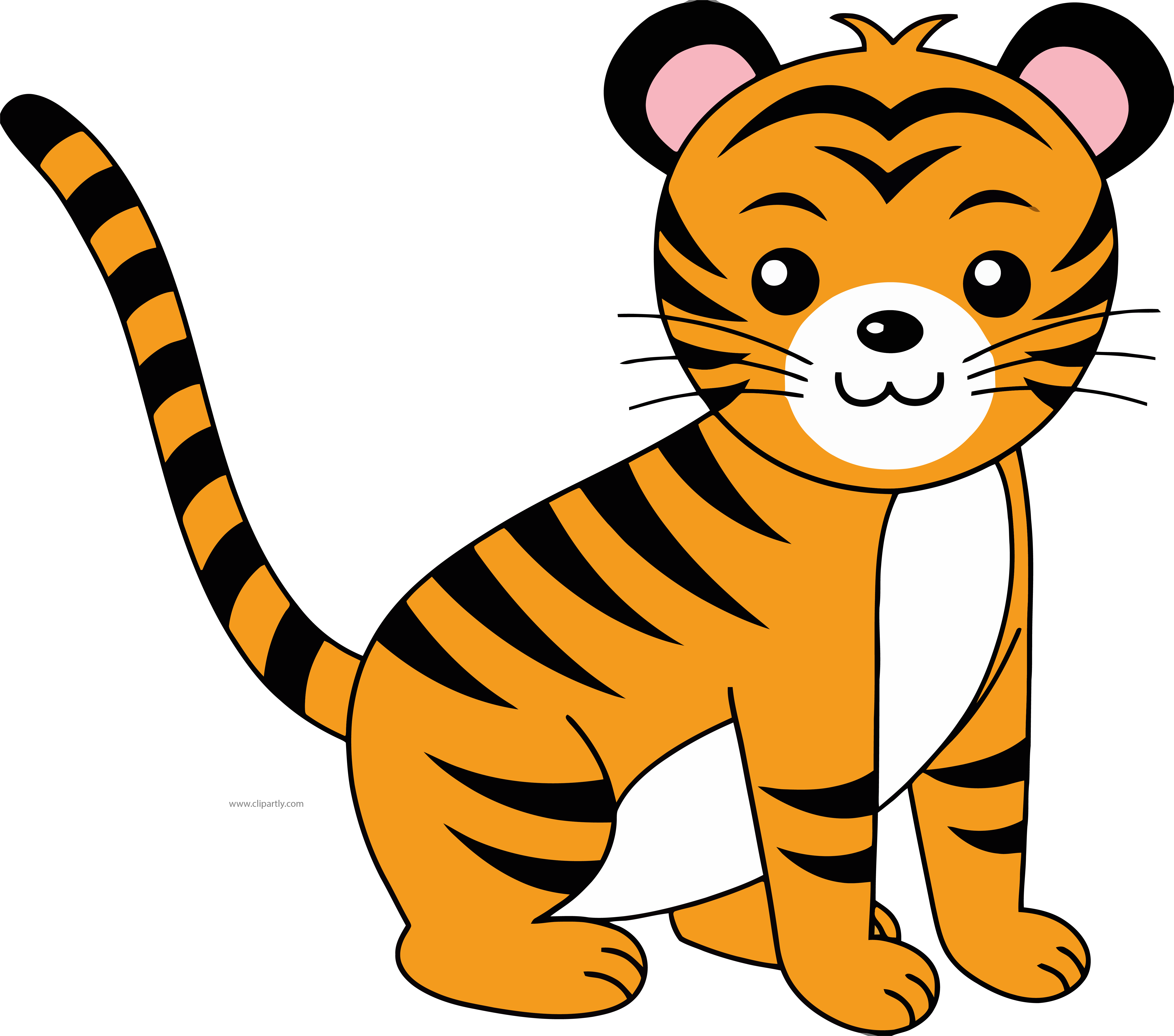 Cute Calm Baby Tigger Clipart Tigger Clip Art Download - Tiger Clipart (6076x5361)