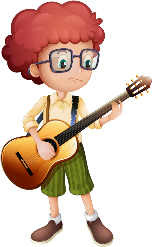 Desenho Meninos Tocando Guitarra (654x1024)