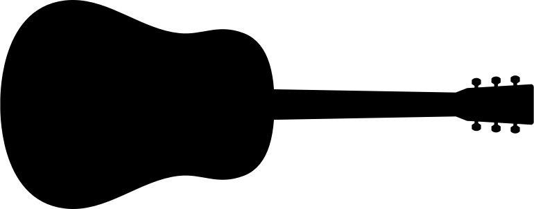 Medium Image - Guitar Silhouette (770x302)