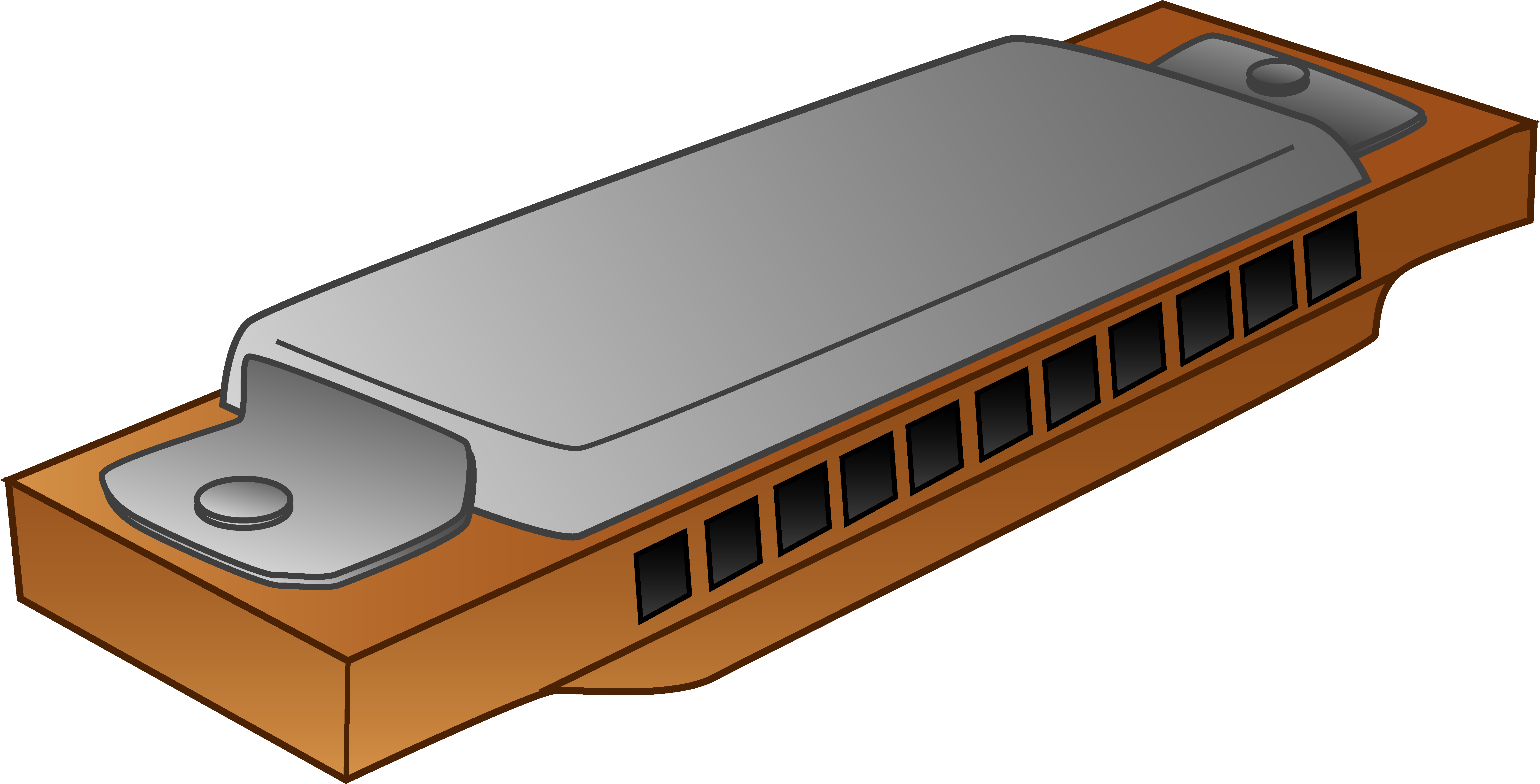 Harmonica Clipart - Harmonica Clipart (6356x3238)