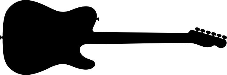 Medium Image - Silhouette Guitar (766x254)