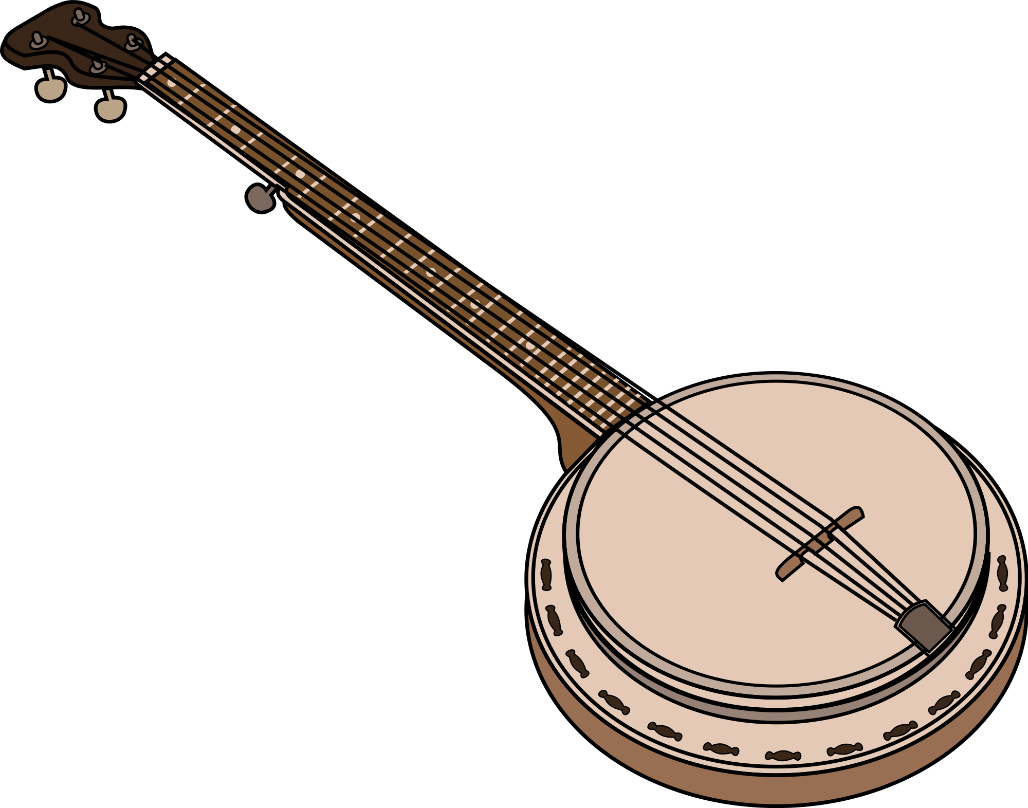 Banjo Clip Art (3333x2618)