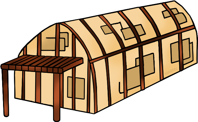 Long House - Longhouse Clipart (692x432)