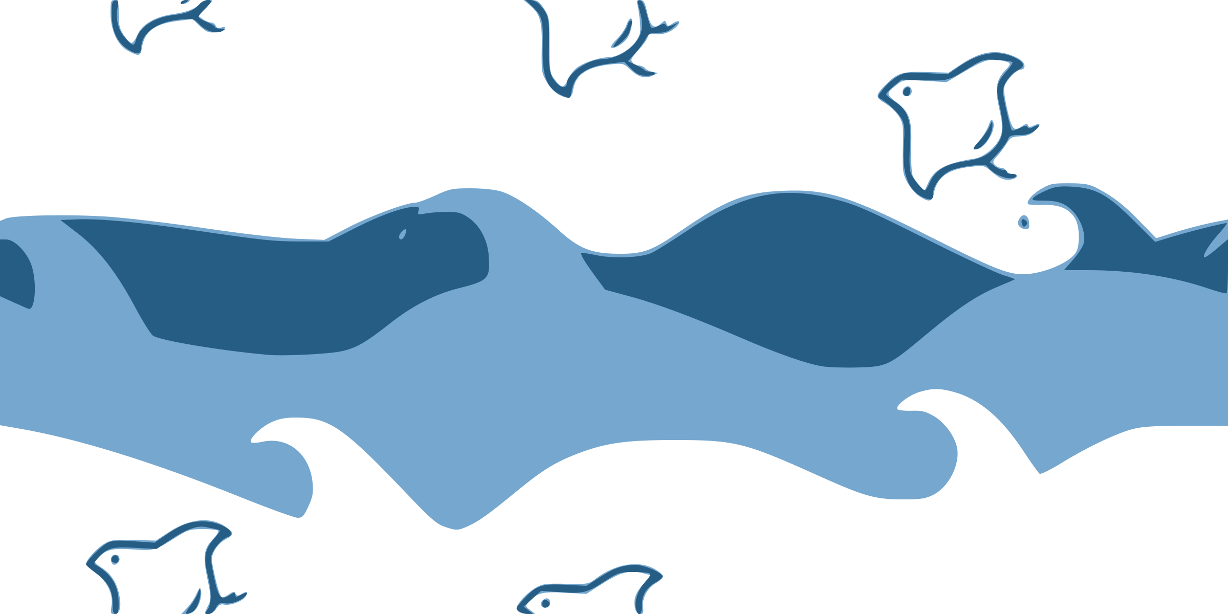 Big Image - Wave Clipart (2400x1200)