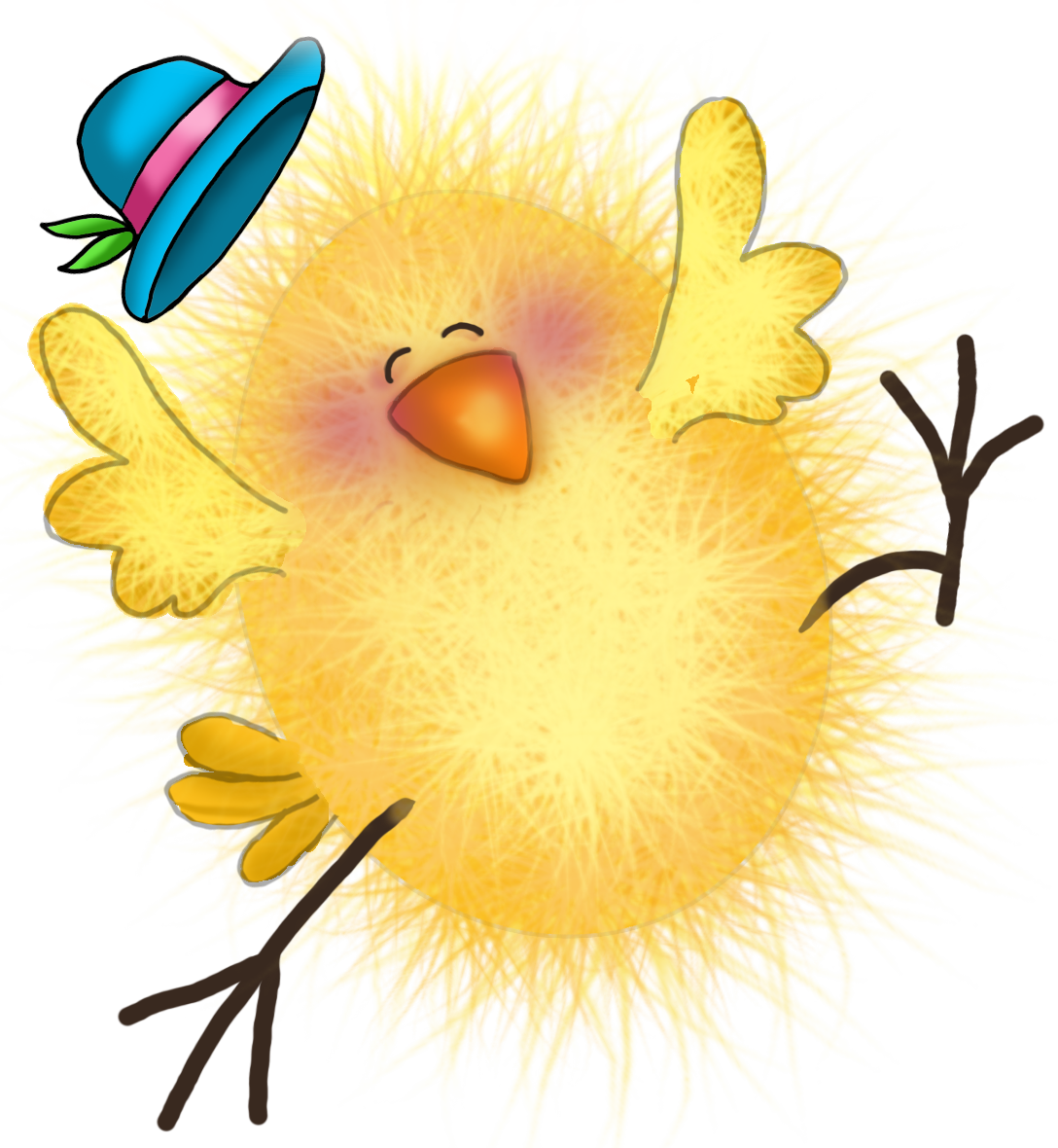 Laminas Para Decoupage - Funny Easter Clipart (1088x1180)