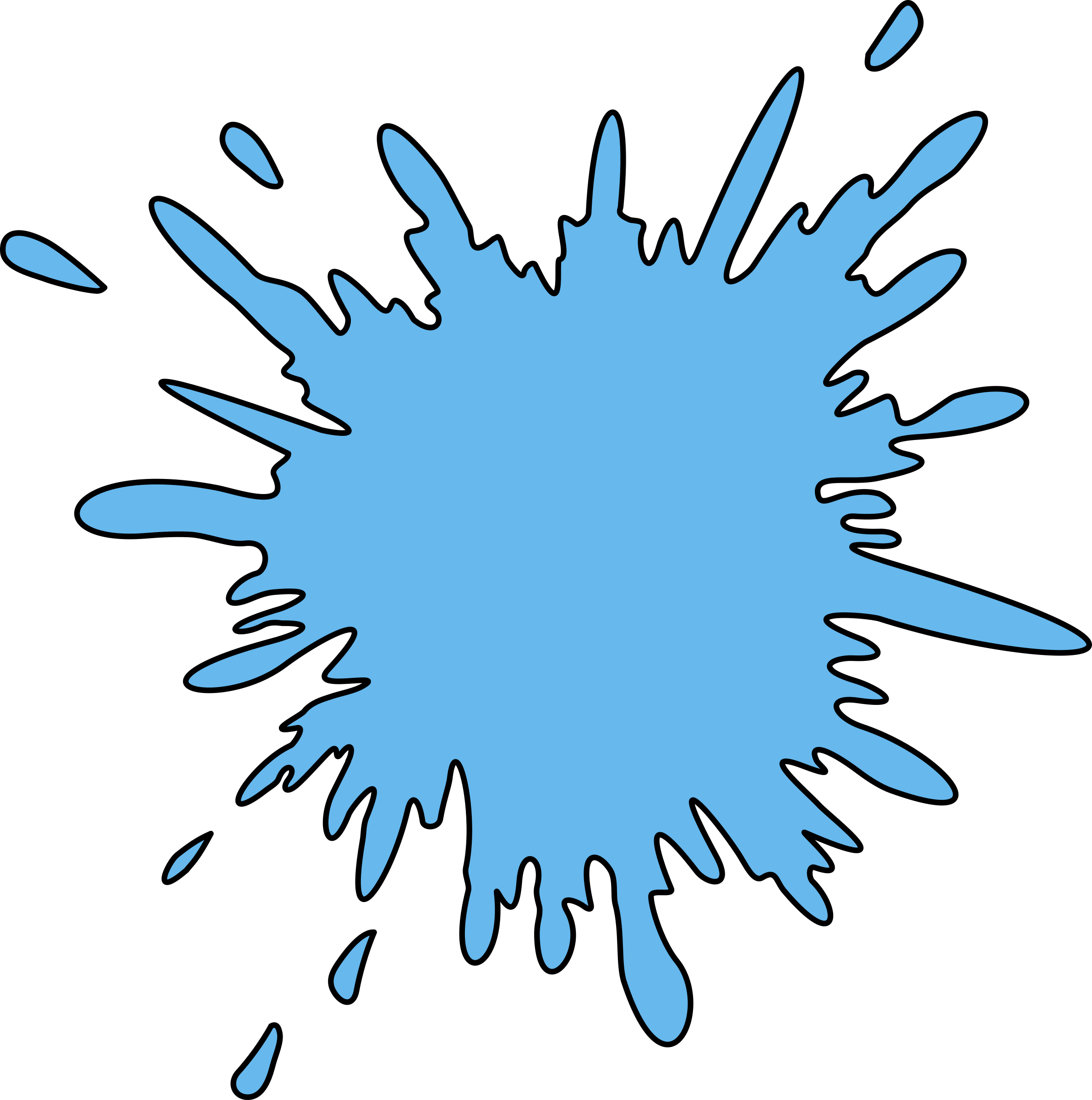Water Splash Clipart (2384x2400)