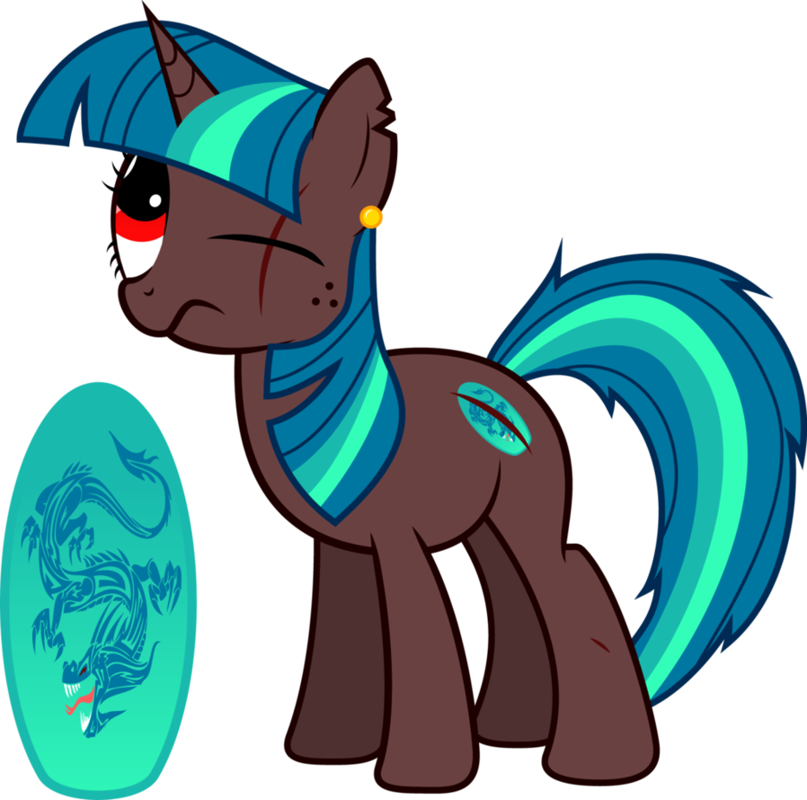 Raider Pony Tidal Wave By Fallingcomets - Cartoon (898x890)