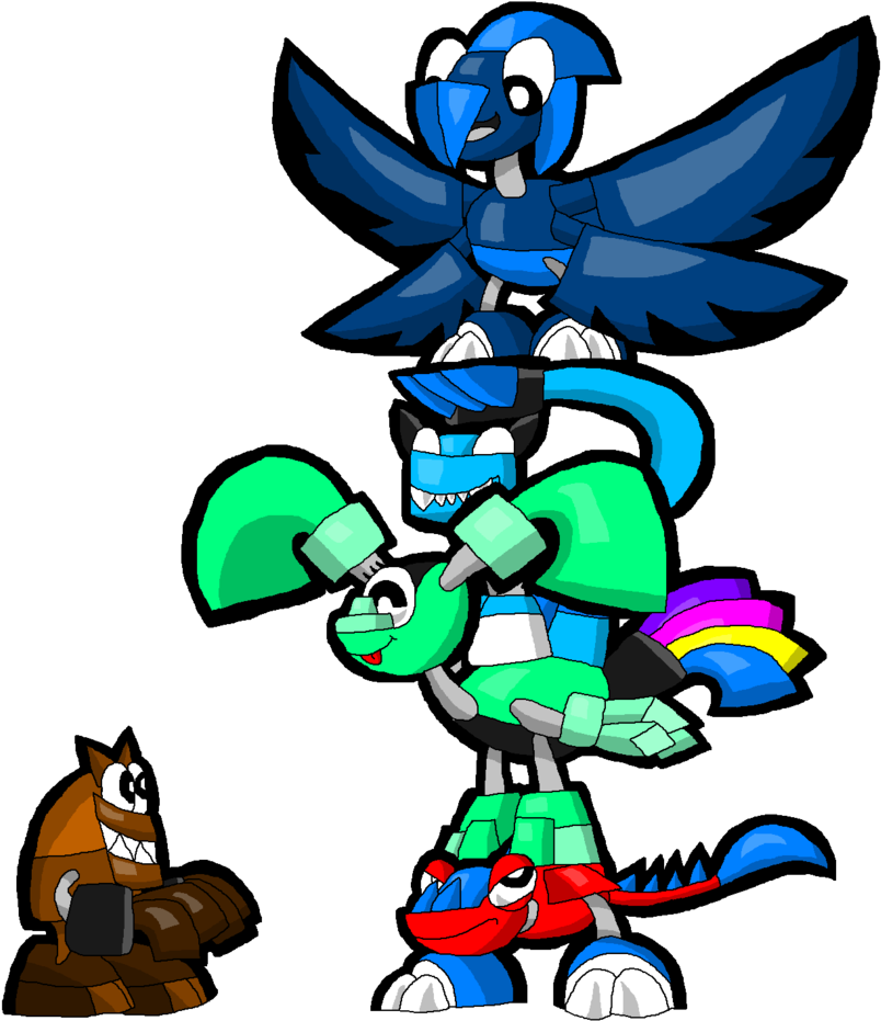 Totem Mixels By Darktidalwave - Mixels (838x954)