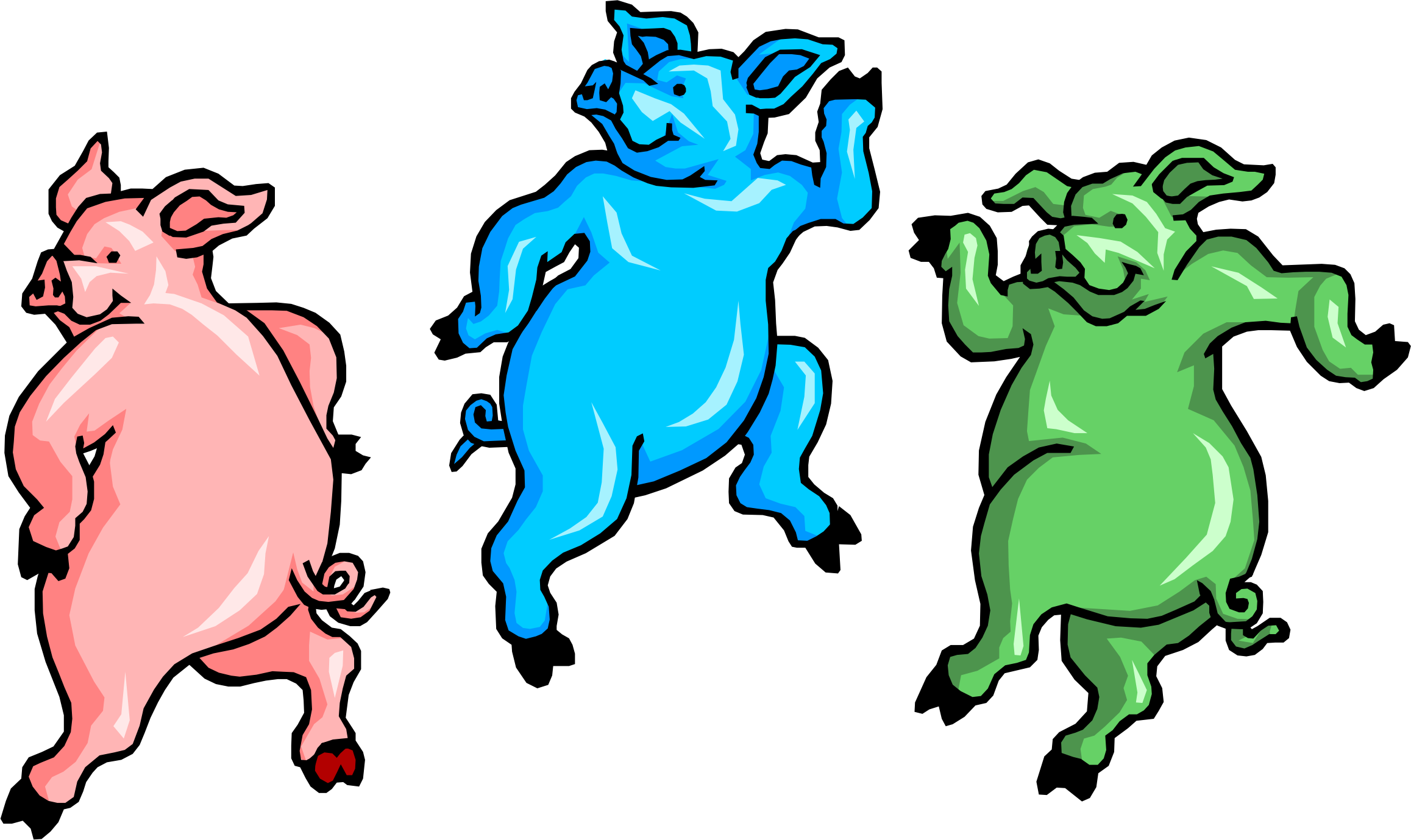 Big Image - Dancing Pigs (2315x1379)