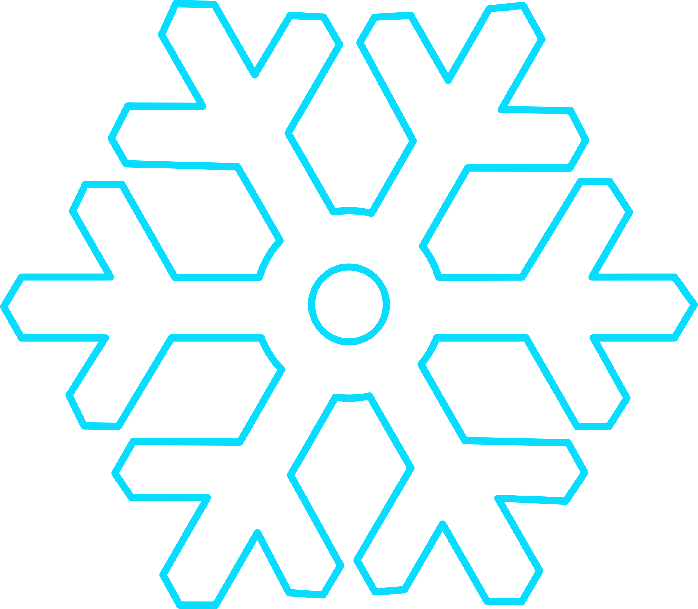 Snowflake In A Circle (2322x2024)