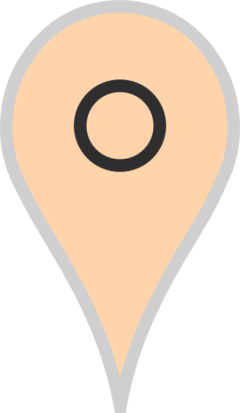 Map Pointer Beige - Circle (348x598)