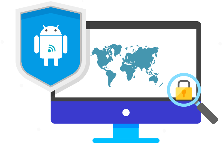 Android App - Openvpn - World Map Upside Down Yard Sign (801x550)