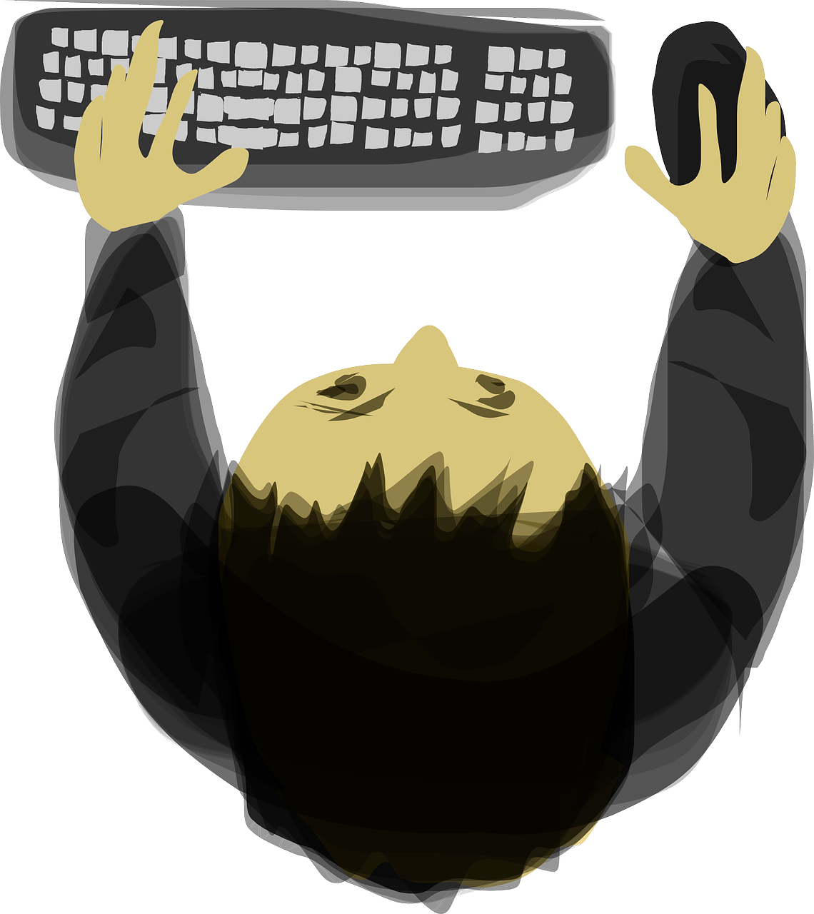 Man Top View Png Vector (1140x1280)