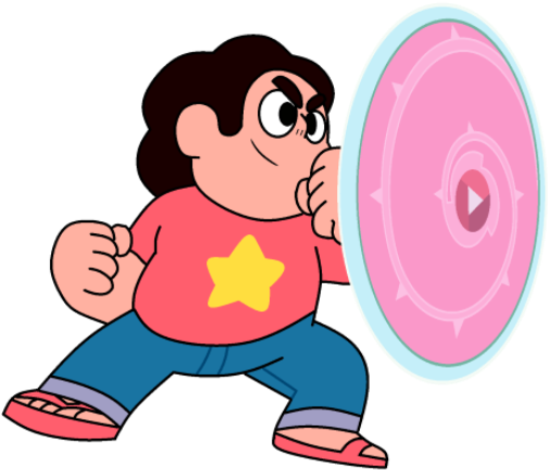 Create Mini Rose Quartz Shields Using Red Paper Plates - Steven From Steven Universe (524x445)