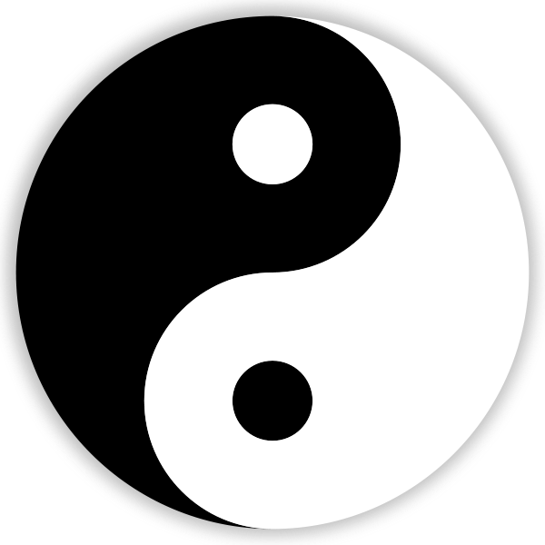 The - Yin And Yang Vector (600x600)