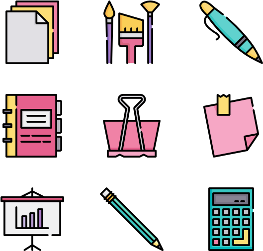 Stationery - Vector Graphics (600x564)