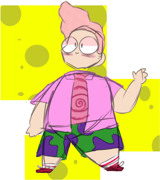 Patrick Star By Fluffylittlebiscuit - Cartoon (925x864)