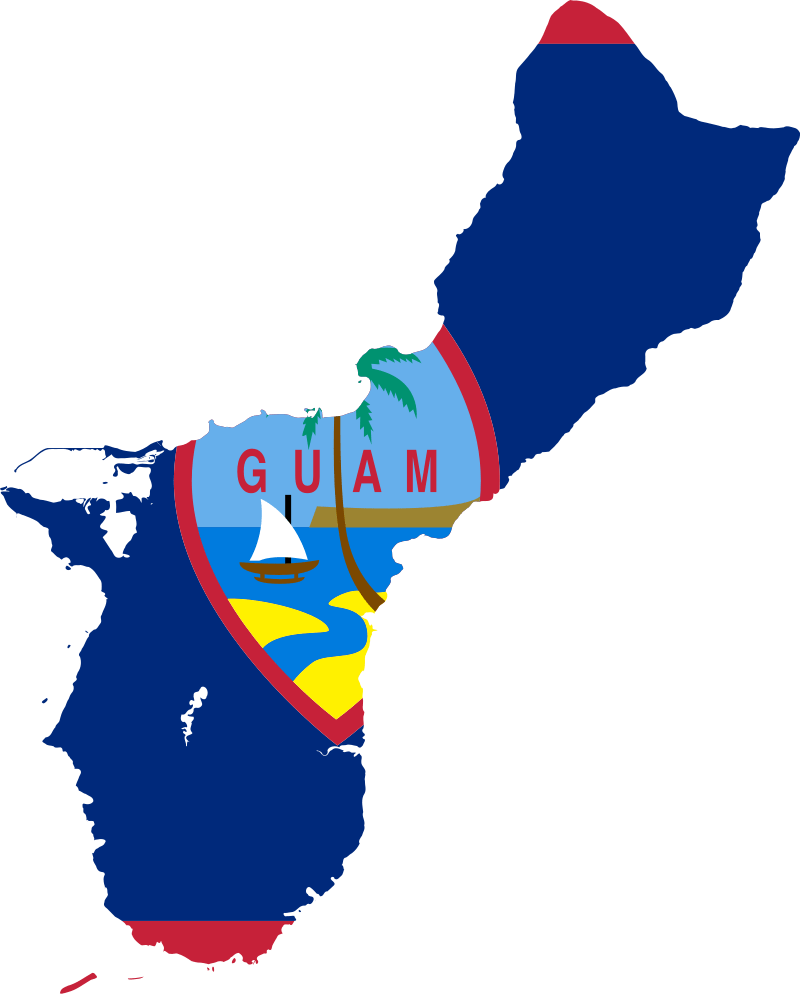 Guam Flag Map (948x1178)