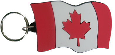 Canada Flag Keyring Keychain - Keyring (400x400)