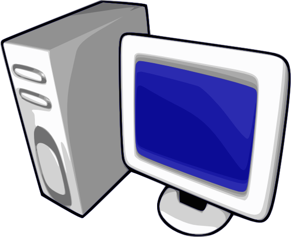 Network Pc Clip Art At Clkercom Vector Online Royalty - Computer Vector (600x488)