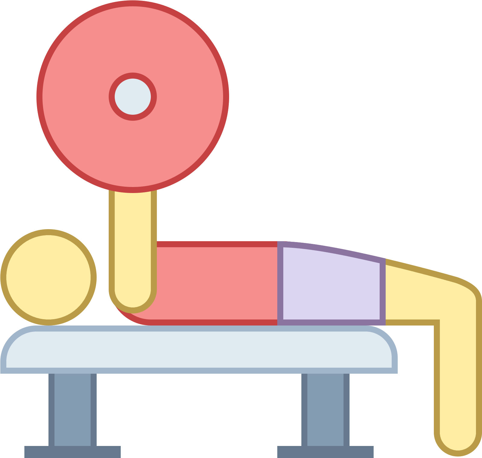 Bench Press Icon - Bench Press Icon (1600x1600)